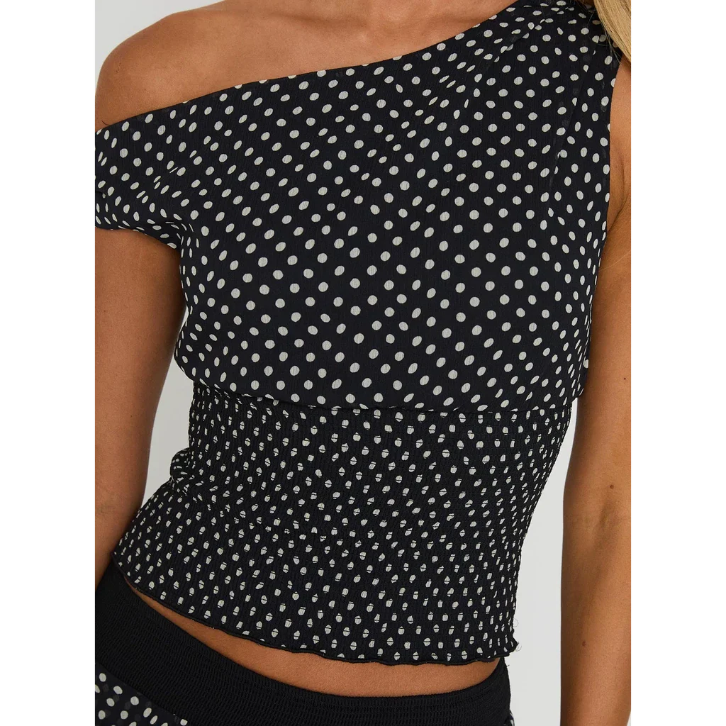 Polka Ruffle Mesh Co-Ord