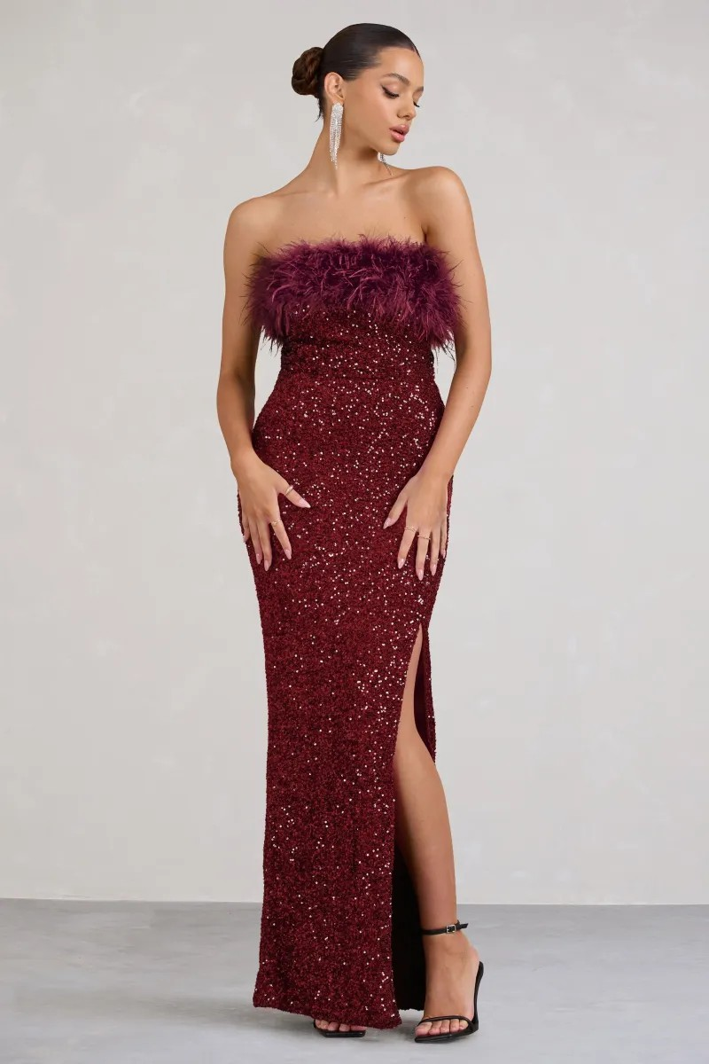 Old Money Bodycon Sequin Dress