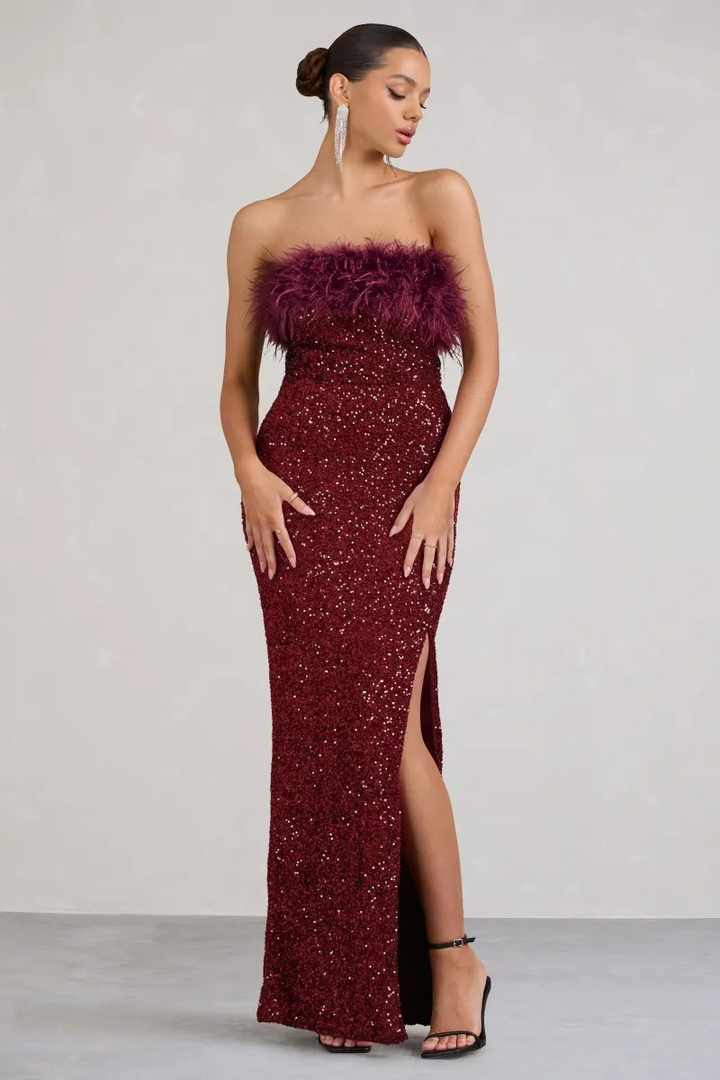 Old Money Bodycon Sequin Dress