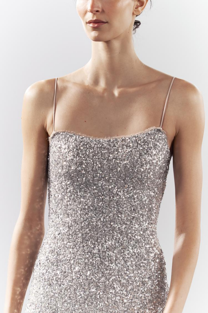 SEQUIN SLIP DRESS