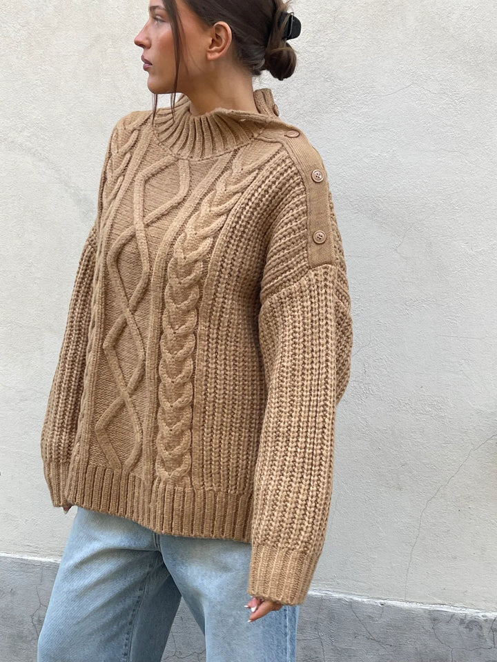 Turtleneck Knit Camel