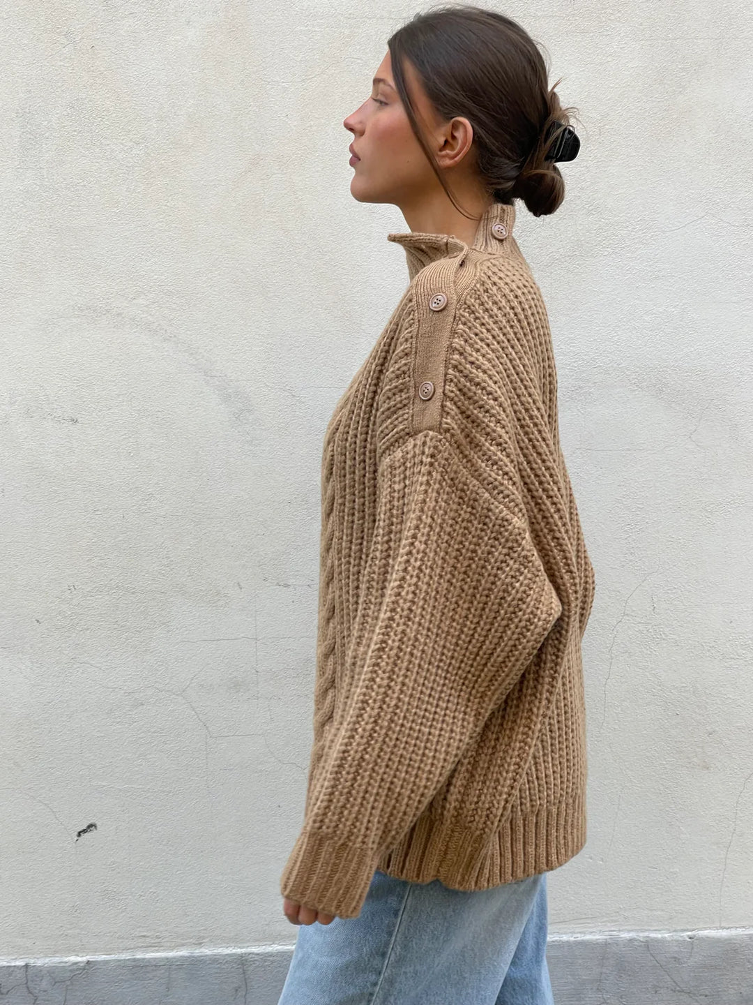 Turtleneck Knit Camel