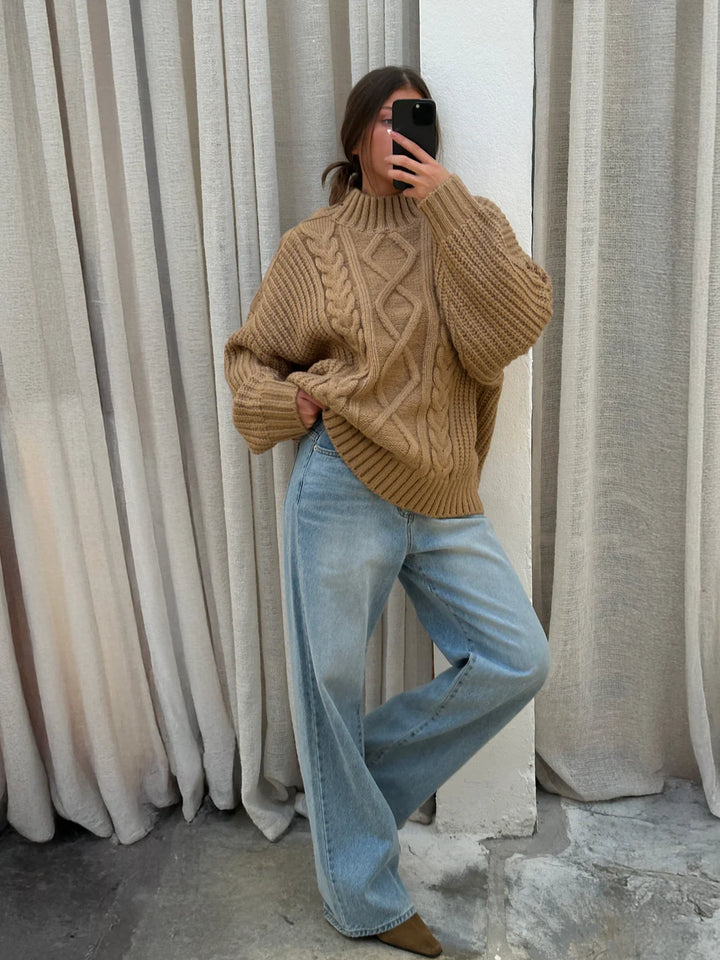 Turtleneck Knit Camel