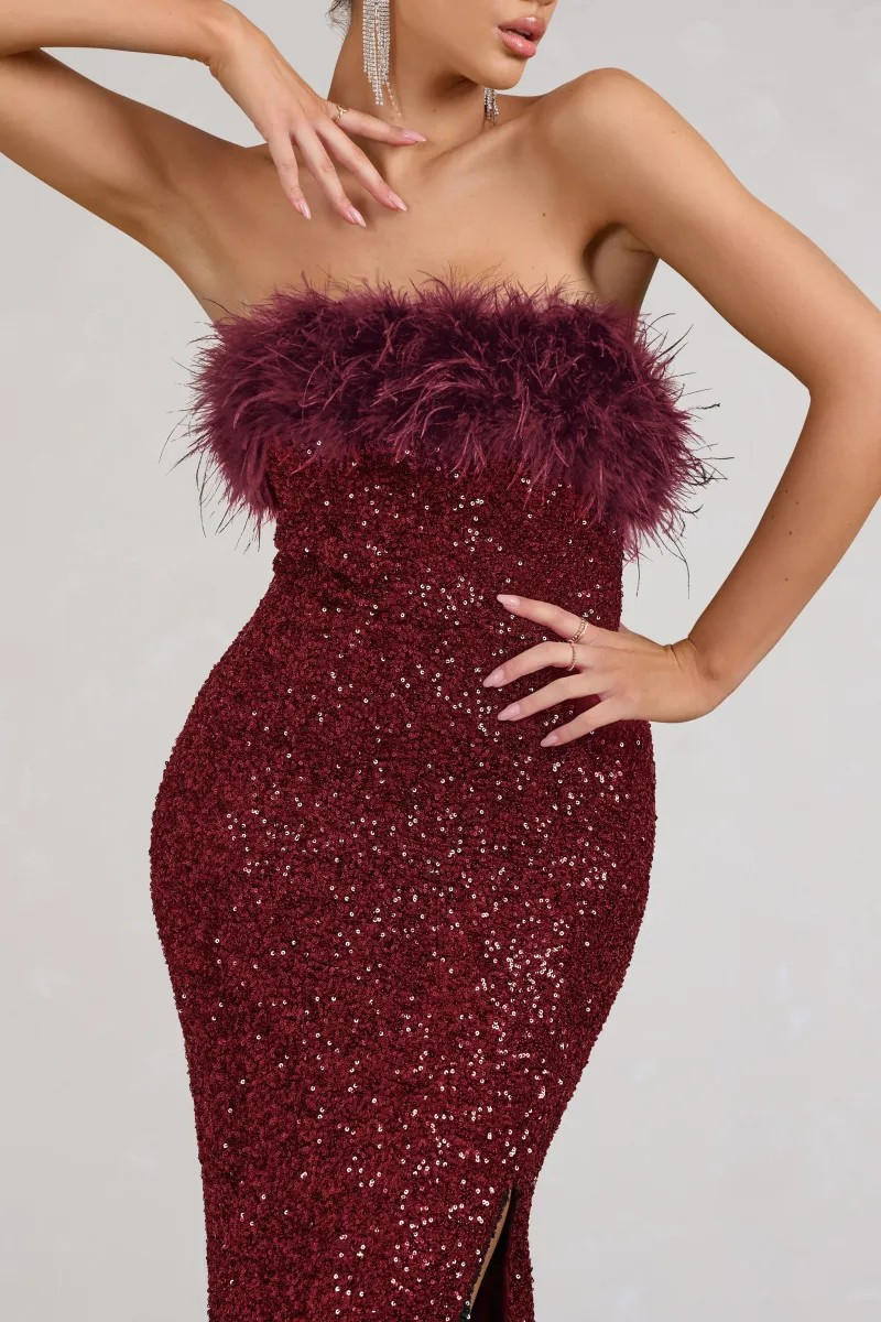 Old Money Bodycon Sequin Dress