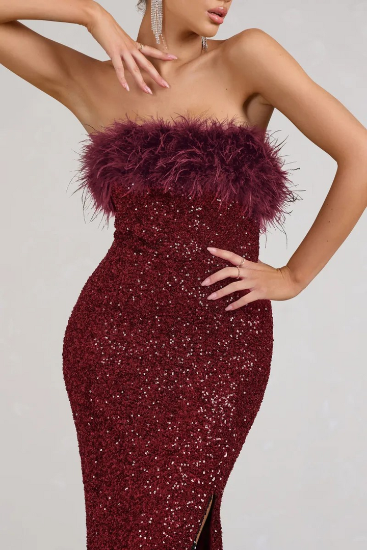 Old Money Bodycon Sequin Dress