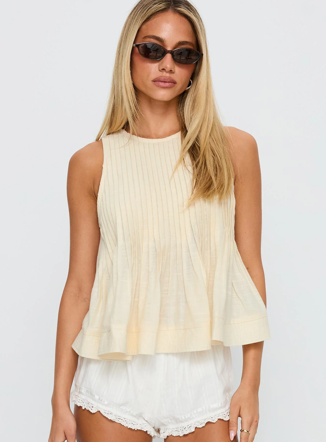 Sunbeam Pleated Swing Top
