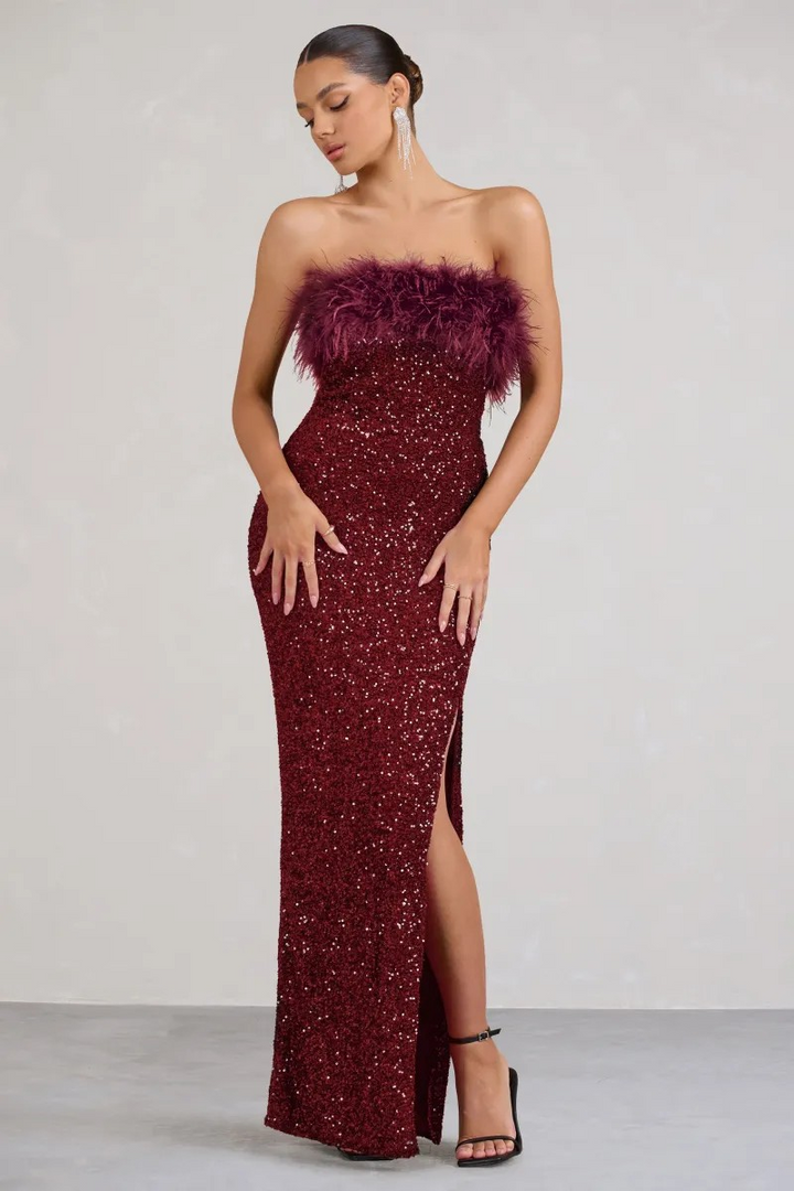 Old Money Bodycon Sequin Dress
